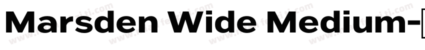 Marsden Wide Medium字体转换